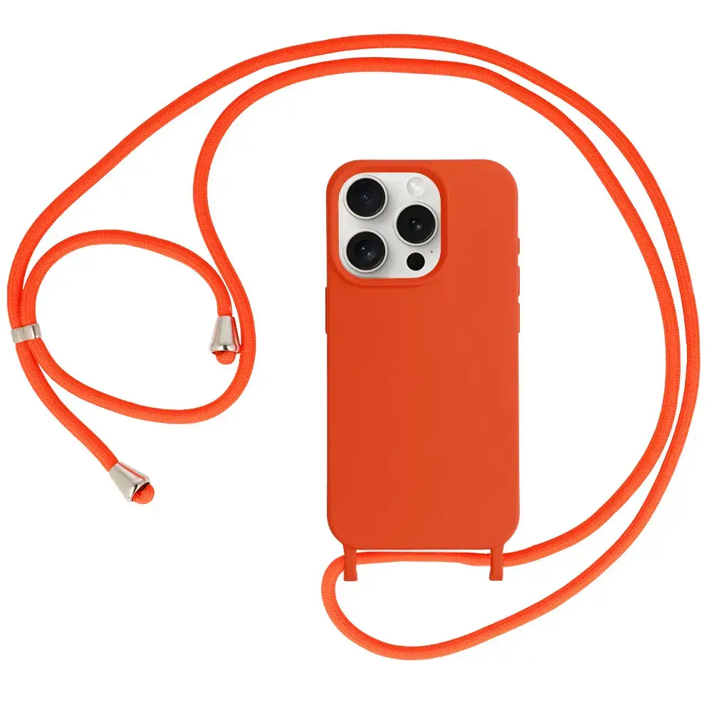 Strap Silicone maciņš telefonam iPhone 13 Pro Max oranžs