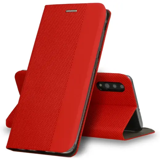 Vennus SENSITIVE knyginio tipo telefono dėklas iPhone 13 Pro raudonas
