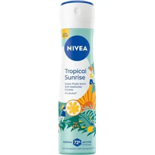 NIVEA, Deodorante, Tropical Sunrise Antitranspirantspray (Antitranspirant) 150 Ml (Getto Vaporizzato, 150ml)