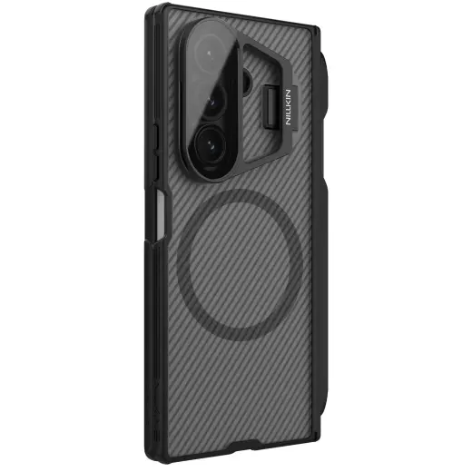 Nillkin CamShield Prop Magnetic Pen Slot Case for Samsung Galaxy Z Fold 7 Transparent Black