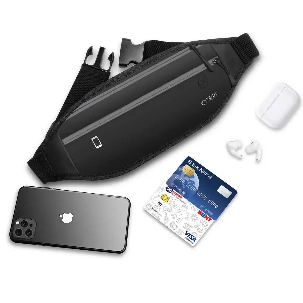 TECH-PROTECT M7 UNIVERSAL SPORT WAIST BAG BLACK