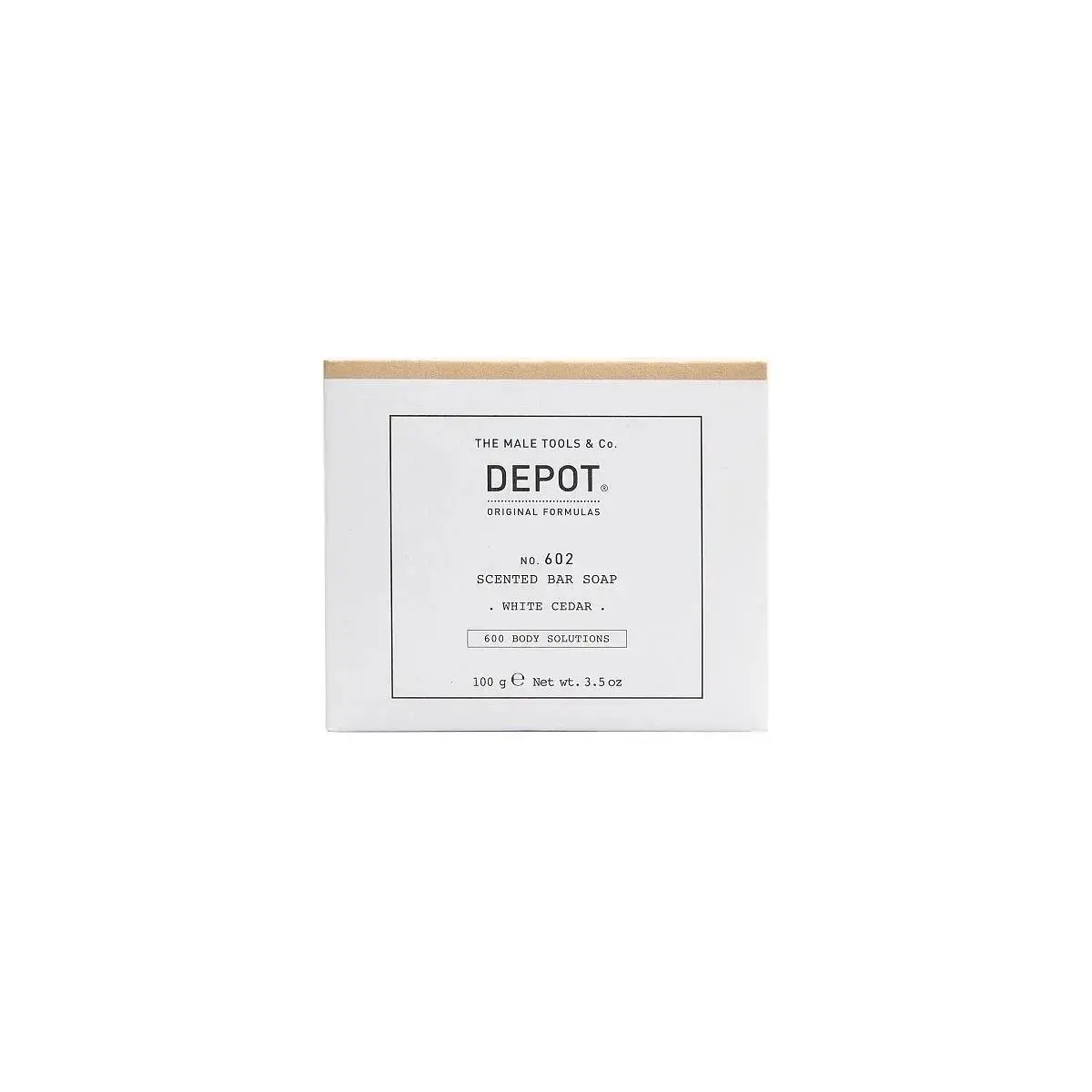 Depot, 600 Body Solutions No. 602, Botanical Complex, Cleansing, White Cedar, Scented Soap Bar , 100 g