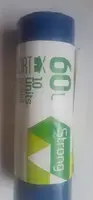 Atkritumu maisi, 60L, 60x75 cm, 30 mk, zili, 10 gab.
