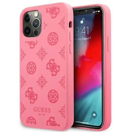 Guess GUHCP12LLSPEFU iPhone 12 Pro Max 6,7" fuksja|fuchsia hard case Peony Collection