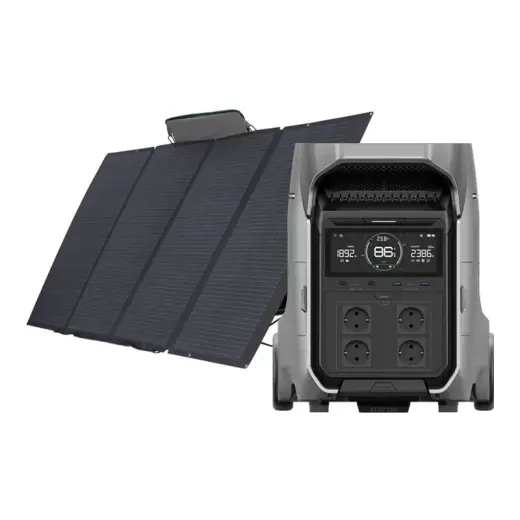 Set: EcoFlow Delta Pro 3 power station + 400W photovoltaic panel.