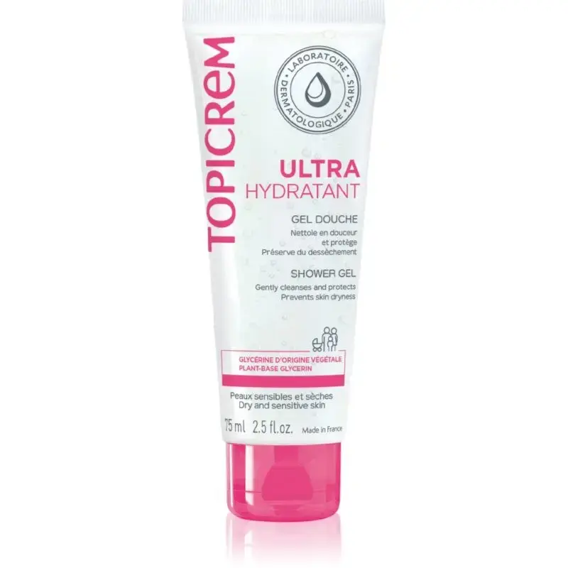 Topicrem UH Gentle Cleansing Gel for Face, Body and Hair 75 Ml