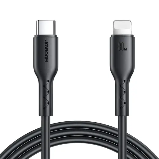 Joyroom Flash-Charge Series SA26-CL3 datu pārraides un uzlādes vads | USB-C uz Lightning | 30W | 1m | melns