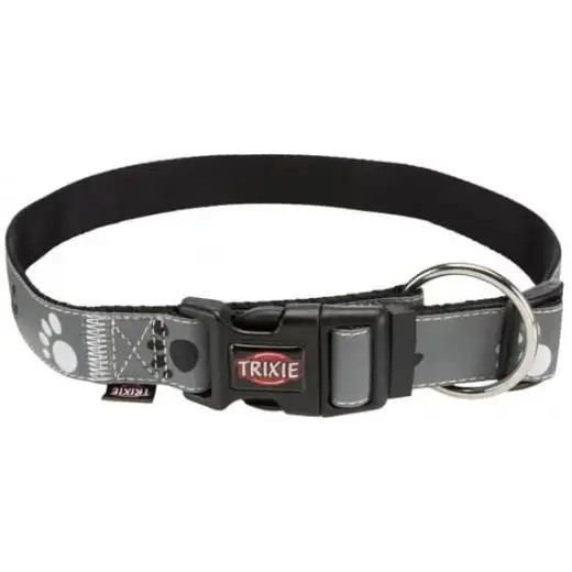 Kakla siksna - Trixie Silver Reflect collar, XS–S: 22–35 cm|15 mm