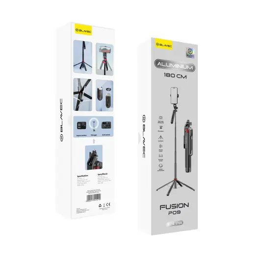 Blavec Selfie Stick Aluminium Fusion P-09 tripod + remote control 1,8 metres (SSFP09-TRB18) black