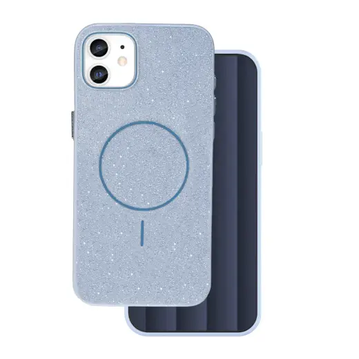 Glitter Thin Mag phone case with MagSafe support for iPhone 12 | iPhone 12 Pro blue