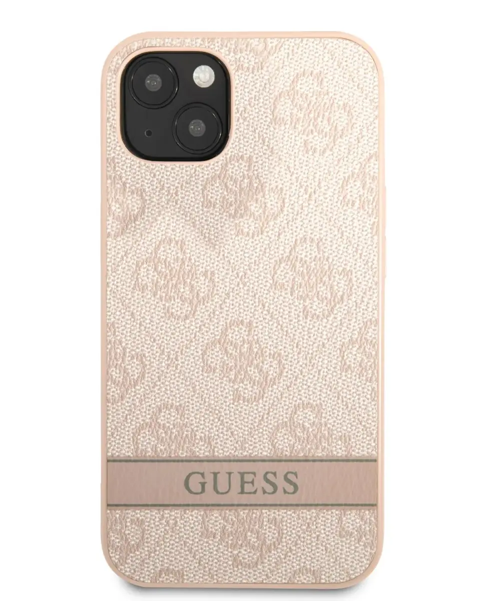 Guess PU 4G Stripe Case for iPhone 13 Pink