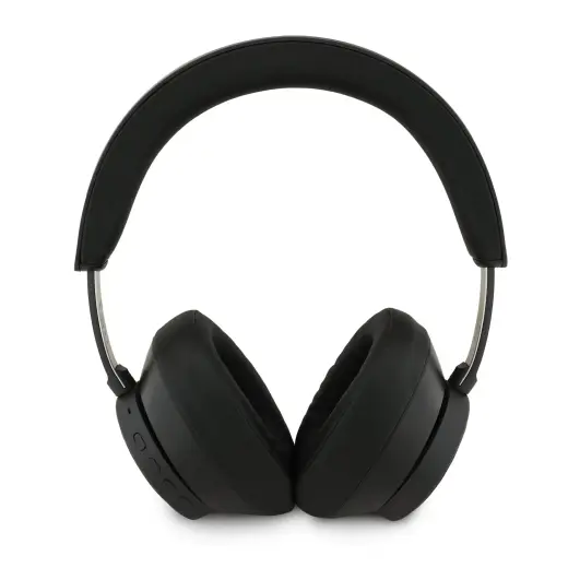 Guess PU Saffiano Triangle Logo ENC Wireless Headphone Black