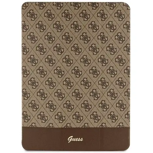 Guess 4G Stripe Allover case for iPad Pro 12.9" - brown