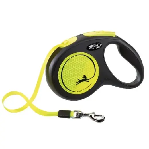 Inerces pavada suņiem – Trixie New Classic Neon, Tape leash, S, 5m, (15kg)