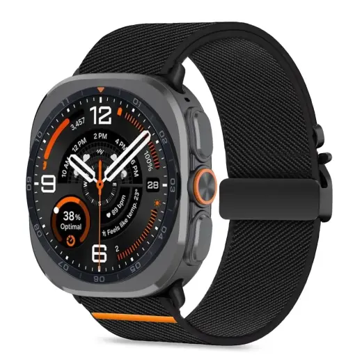 Tech-Protect išmaniojo laikrodžio dirželis Galaxy Watch Ultra/Ultra 2 (47 mm) | nailoninis | juodas
