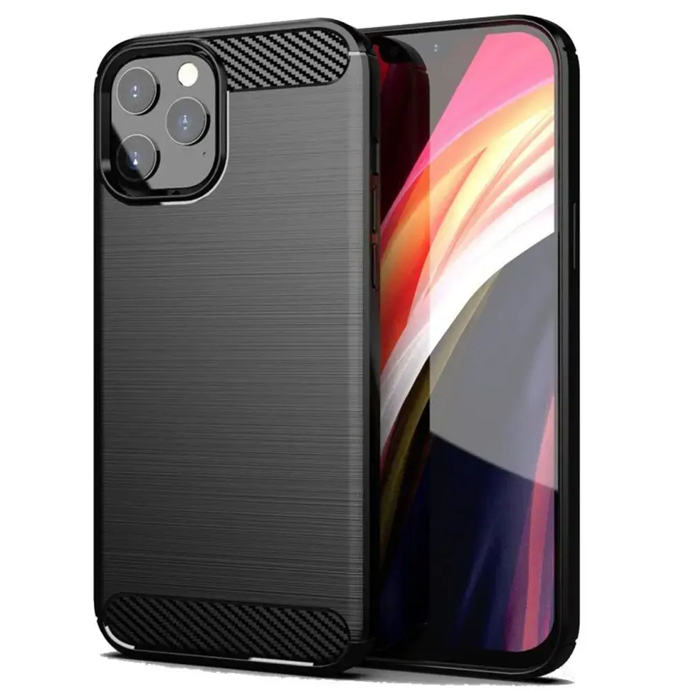 Carbon maciņš telefonam iPhone 15 melns