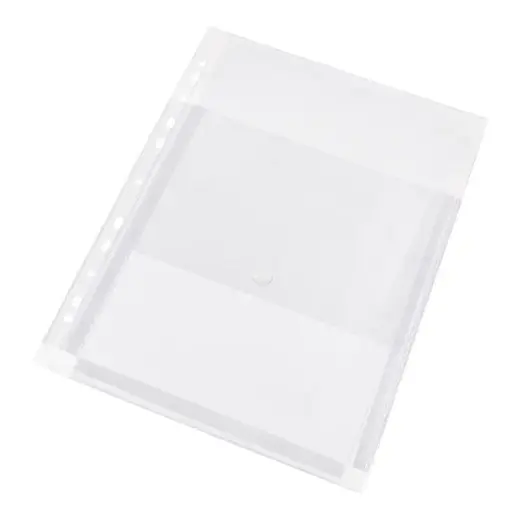 Mape prospektiem Panta Plast, PVC, A4 ar atlokiem, caurspīdīga, 10 gab./iepak.