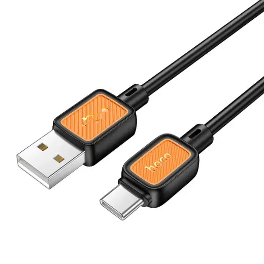 Hoco X108 duomenų perdavimo ir įkrovimo laidas | USB-A į USB-C | 15W | 1m | juodas