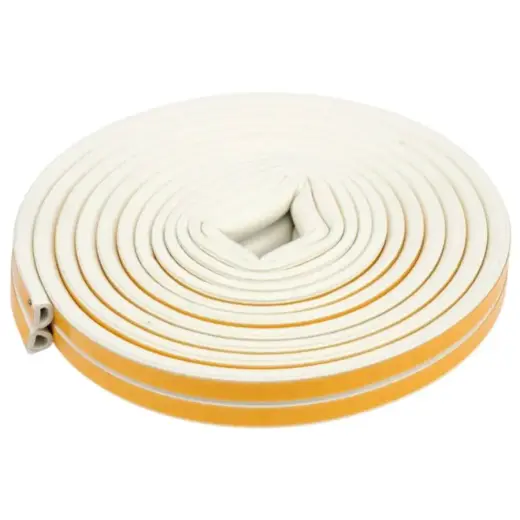 Sealing rubber blister D profile white 6m