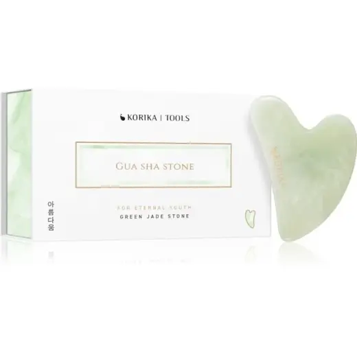 KORIKA Tools Gua Sha Green Jade Stone Facial Massage Tools