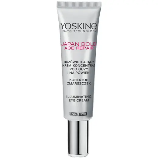 Yoskine, Japan Gold, Illuminating, Day & Night, Eye Cream, 15 ml