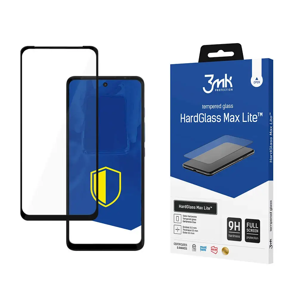 Motorola Moto G60|G60s Black - 3mk HardGlass Max Lite™ screen protector