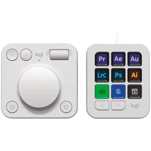 LOGITECH MX Creative Console - PALE GREY - 2.4G/BT/corded - EMEA28i-935 - EMEA+CN