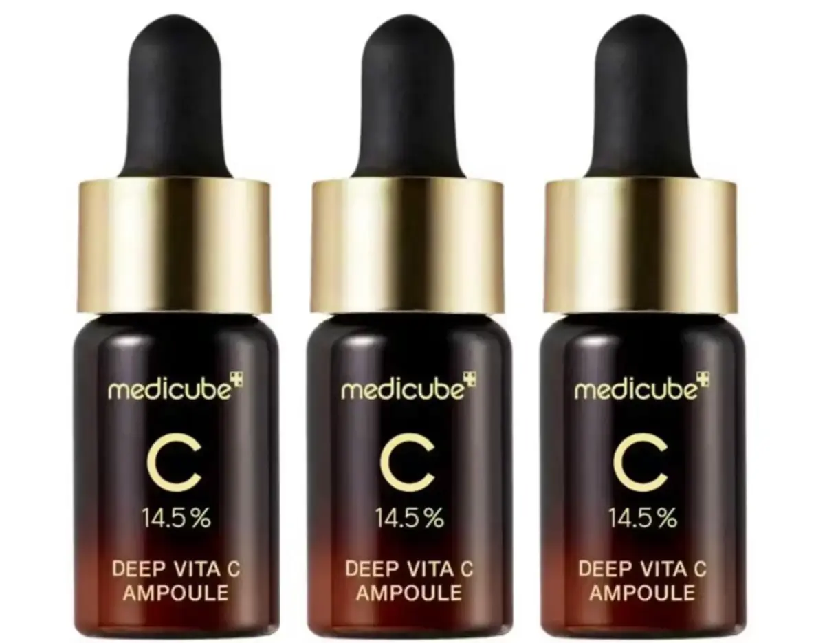 Set, Medicube, Deep Vita C, Brightening, Tonic Lotion, For Face & Neck, 3 pcs, 30 g