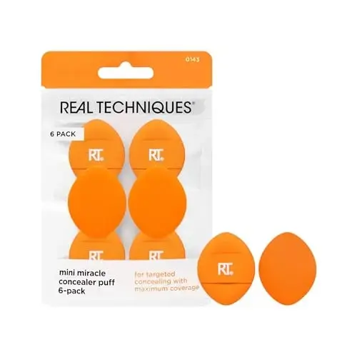 Real Techniques Mini Miracle Concealer Puff 6 Pack