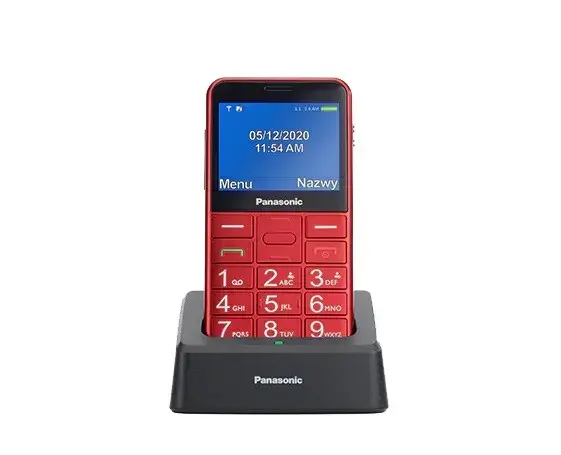 Senior mobile phone KX-TU155 red