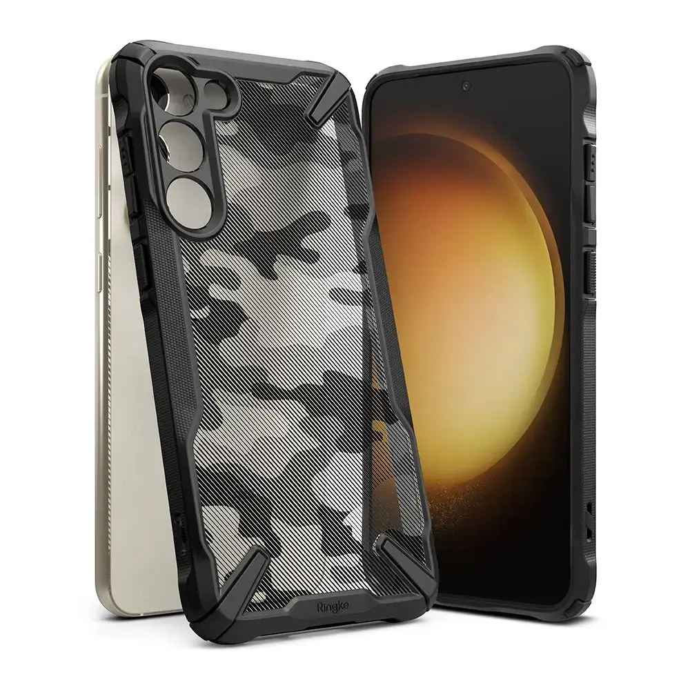 RINGKE FUSION X GALAXY S23+ PLUS CAMO MELNS