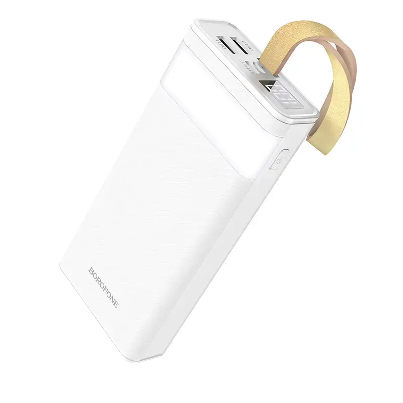 Borofone BJ18 COOLMY external battery (powerbank) | 20000 mAh | 10.5W | USB-A, Micro USB | white