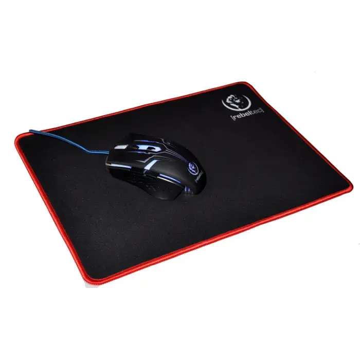Rebeltec Slider M+ Spēļu Peļu Paliktnis 250x350x3 Melns