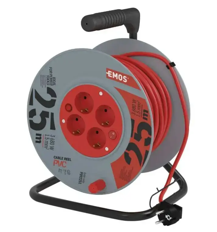 EMOS PVC Extension Cord Reel– 4