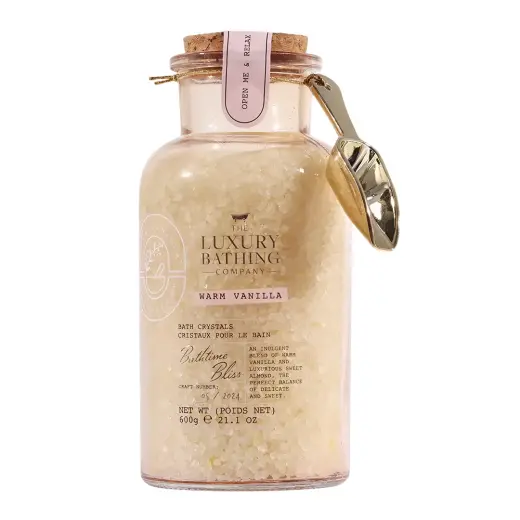 The Luxury Bathing Company, Luxury Bathing, Soothing & Relaxing, Vanilla, Bath Salt, 600 g