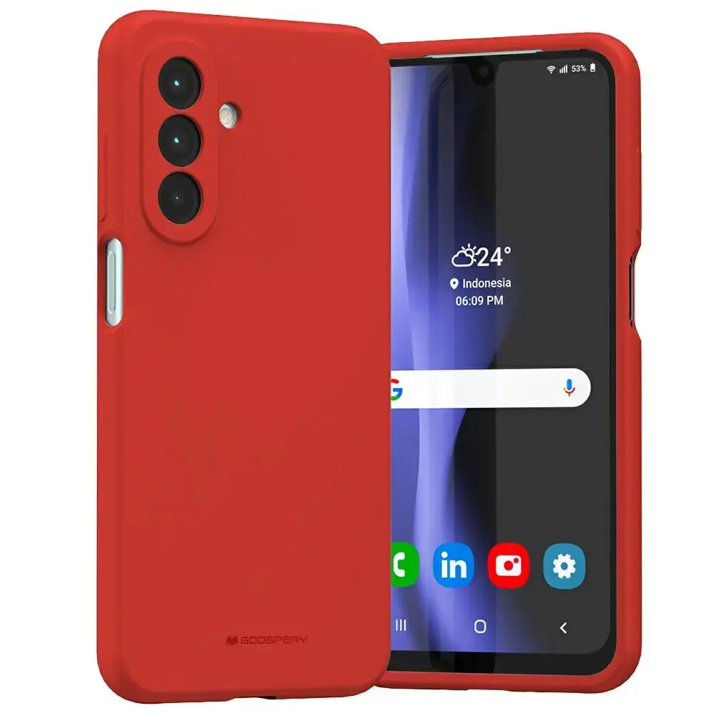 Etui Mercury Silicone Sam A26            czerwony|red