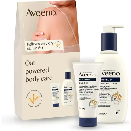 Aveeno, Set Regalo Bellezza, - Skin Relief Body Care Gift Set for Very Dry and Sensitive Skin