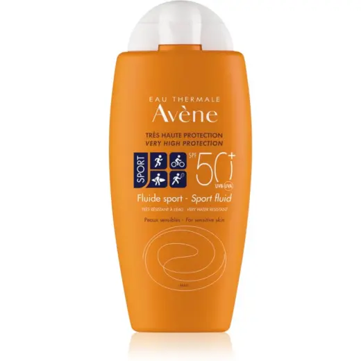 Avene, Sport Fluid, Photo-Protecteur, Sunscreen Fluid, For Face & Body, 100 ml