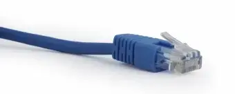 Patch cord cat.5e moulded strain relief  0.25M blue