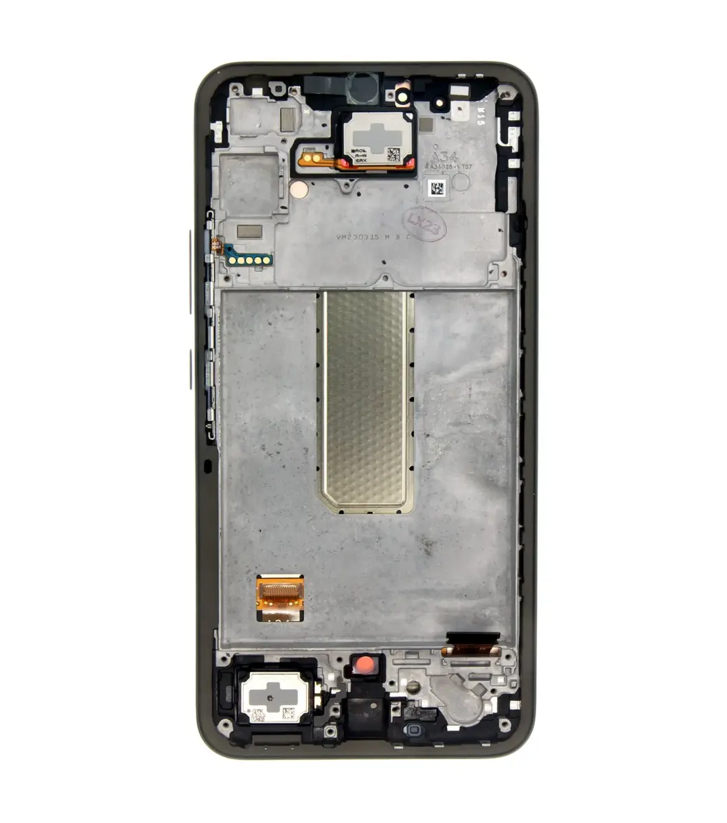 LCD display + Touch Unit + Front Cover Samsung A346B Galaxy A34 5G Awesome Graphite (Service Pack)