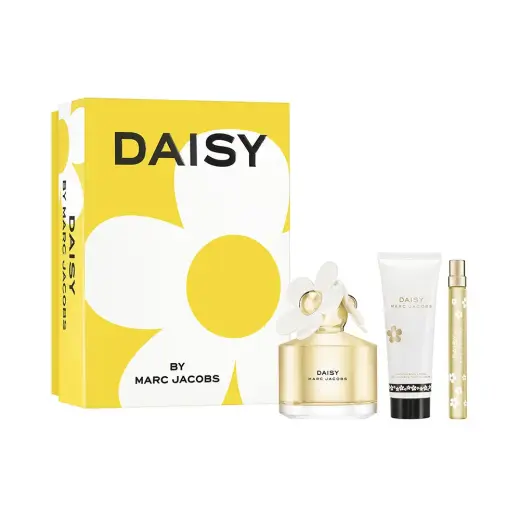 Set Marc Jacobs: Daisy, Eau De Toilette, For Women, 100 ml + Daisy, Eau De Toilette, For Women, 10 ml + Daisy, Moisturizing, Body Lotion, 75 ml