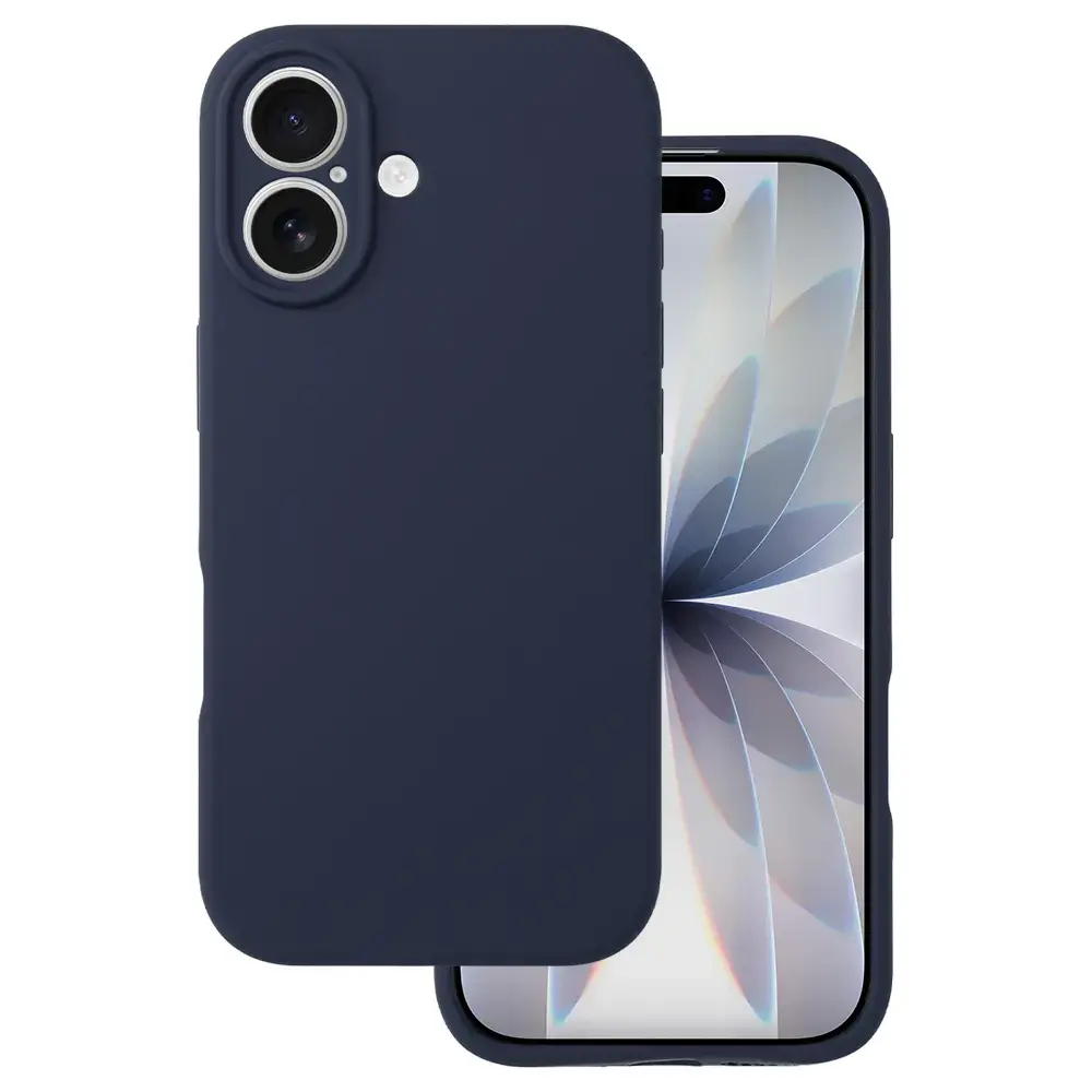 Silicone Lite maciņš telefonam iPhone 17 tumši zils