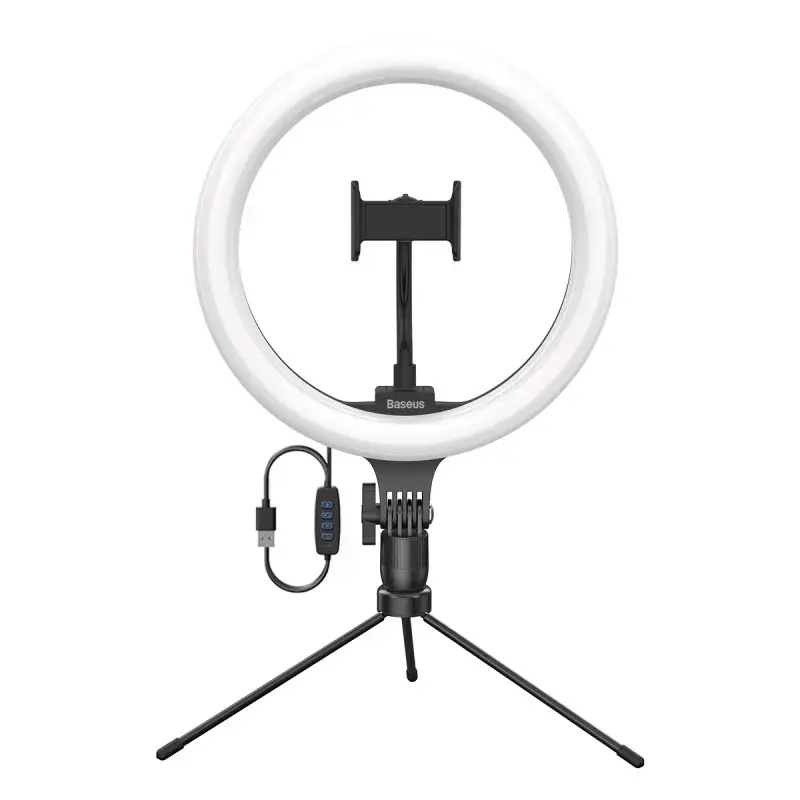 Baseus CRZB10-A01 universal tripod + lamp for blogs and streaming