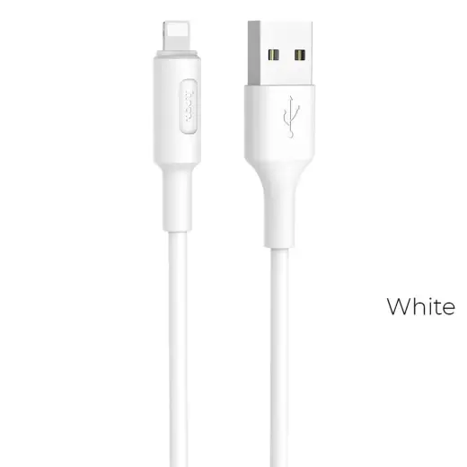 Hoco X25 провод для передачи данных и зарядки | USB-A на Lightning | 10W | 1m | белый