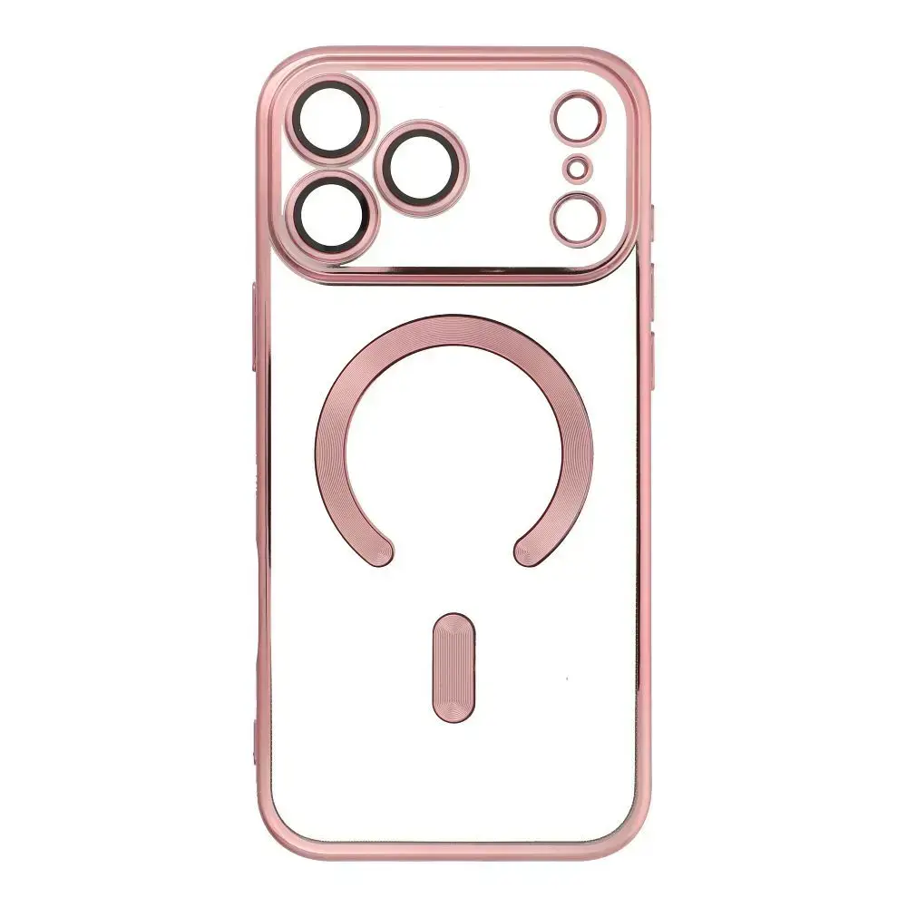Electro Mag maciņš ar MagSafe atbalstu telefonam iPhone 17 Pro Max rozā