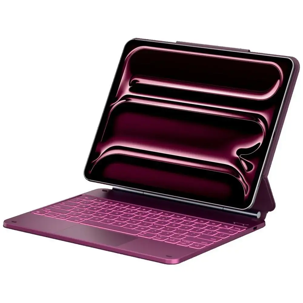 Case Typecase Edge z klawiaturą for iPad  Air 13" 2024/2025 raspberry