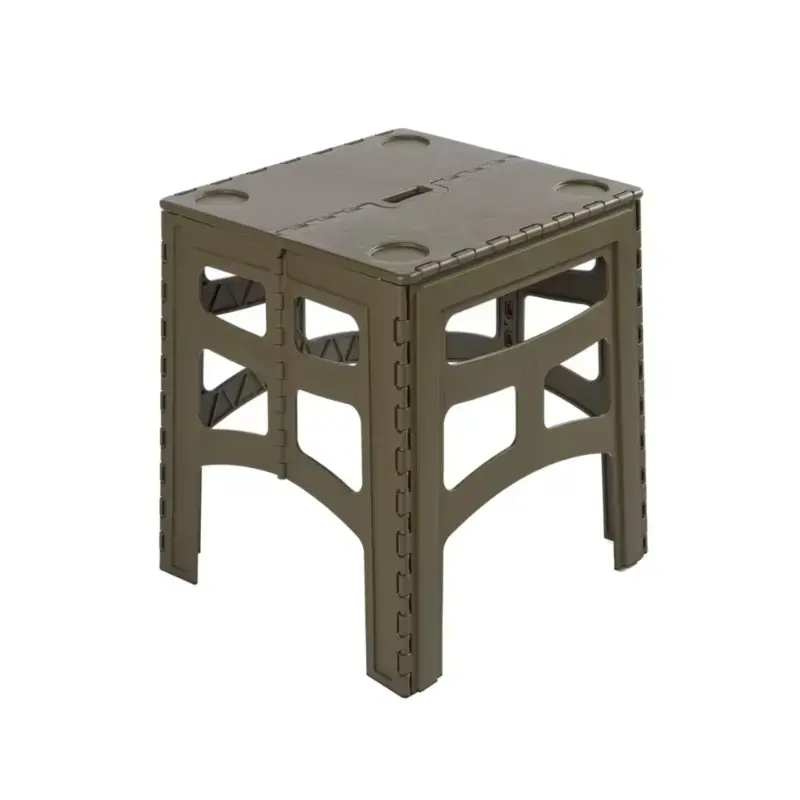 Salokāms āra galds M ar kravnesību līdz 80kg Timo 46,5x44,5x55cm olīvu krāsā