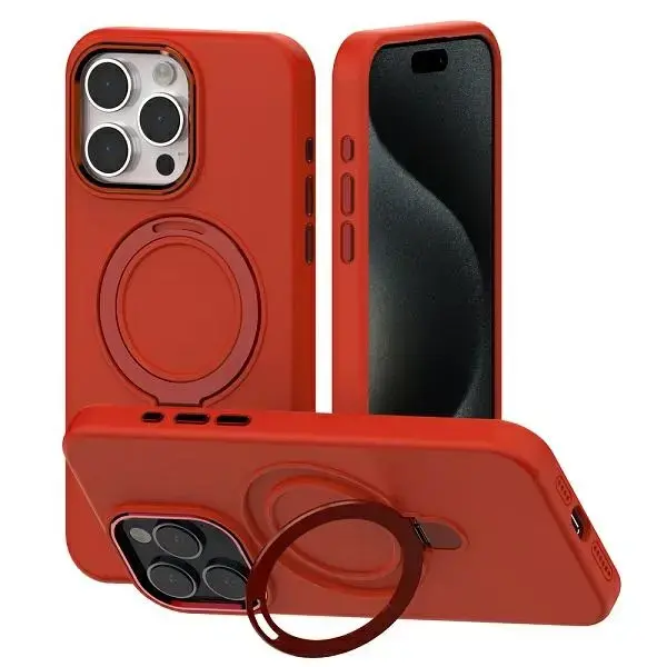 Mercury MagSafe Stand Silicone iPhone 15 Plus | 14 Plus 6,7" czerwony |red