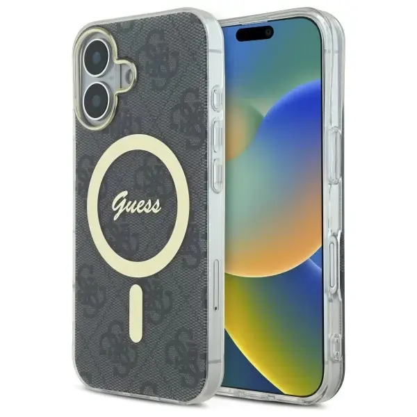 Guess GUHMP16MH4STK iPhone 16 Plus 6.7"   czarny|black hardcase IML 4G MagSafe