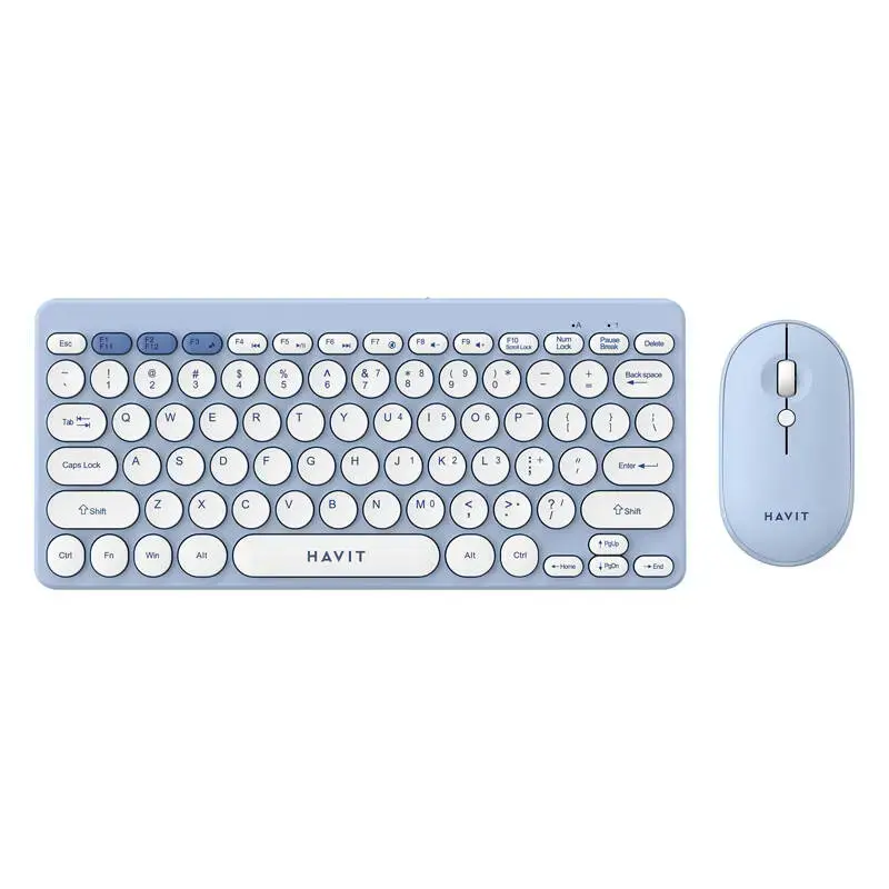 Havit KB279GCM wireless 2-in-1 gaming set keyboard + mouse (blue)